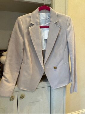 A.L.C. Women's Linen Blazer Jacket in Light Taupe SIZE 2 with tags